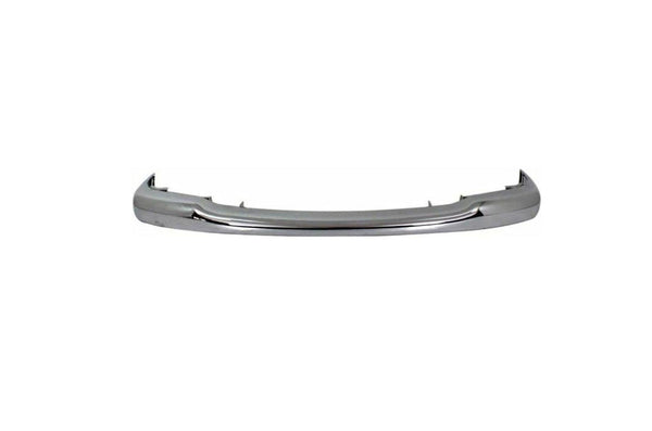 1997-2004 Dodge Dakota Bumper Face Bar Front Chrome 2 Pieces Design With Out Bracket