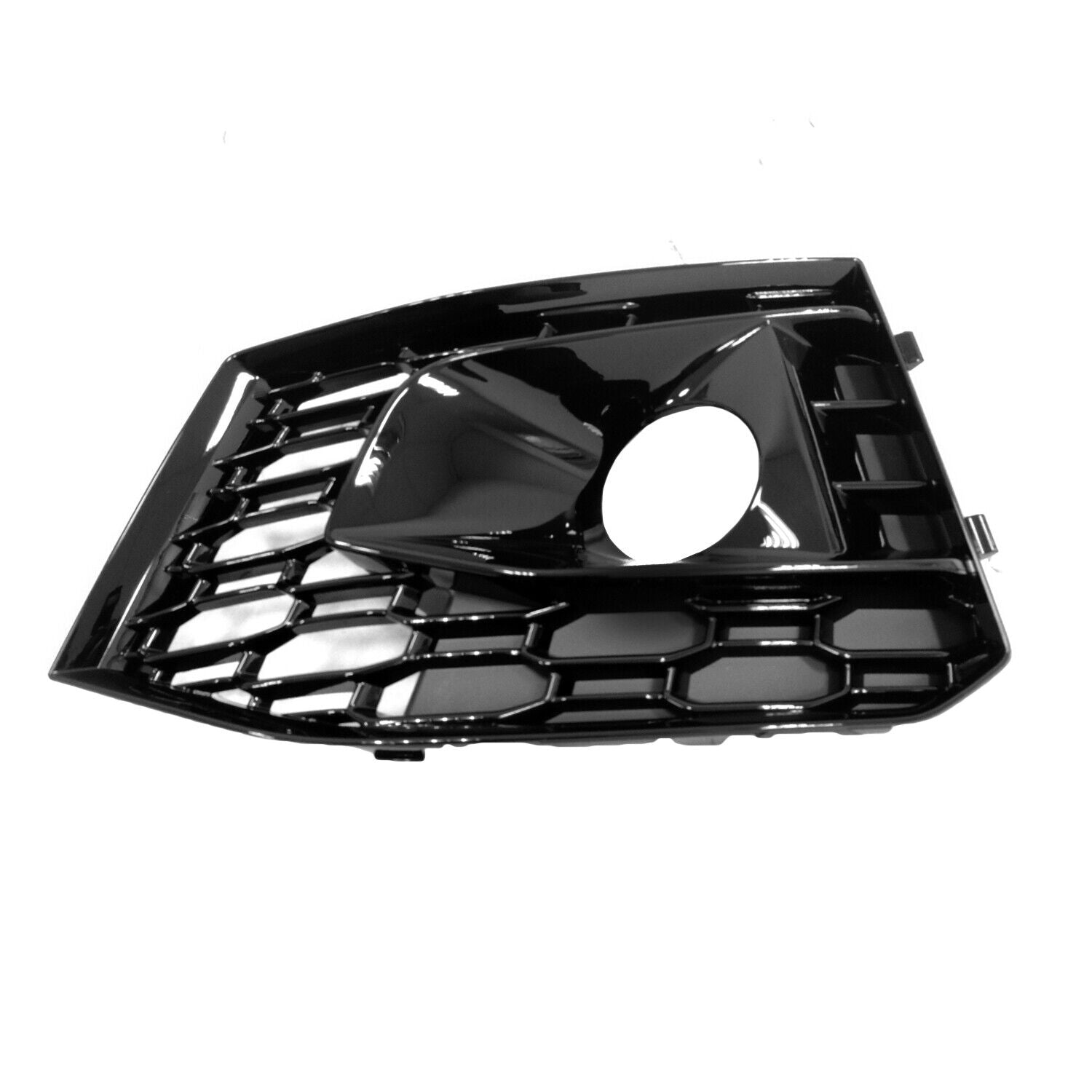 Enjoliveur de feu antibrouillard avant côté conducteur pour Audi RS5 2018-2019, finition noir brillant, AU1038143 - Hunt Parts