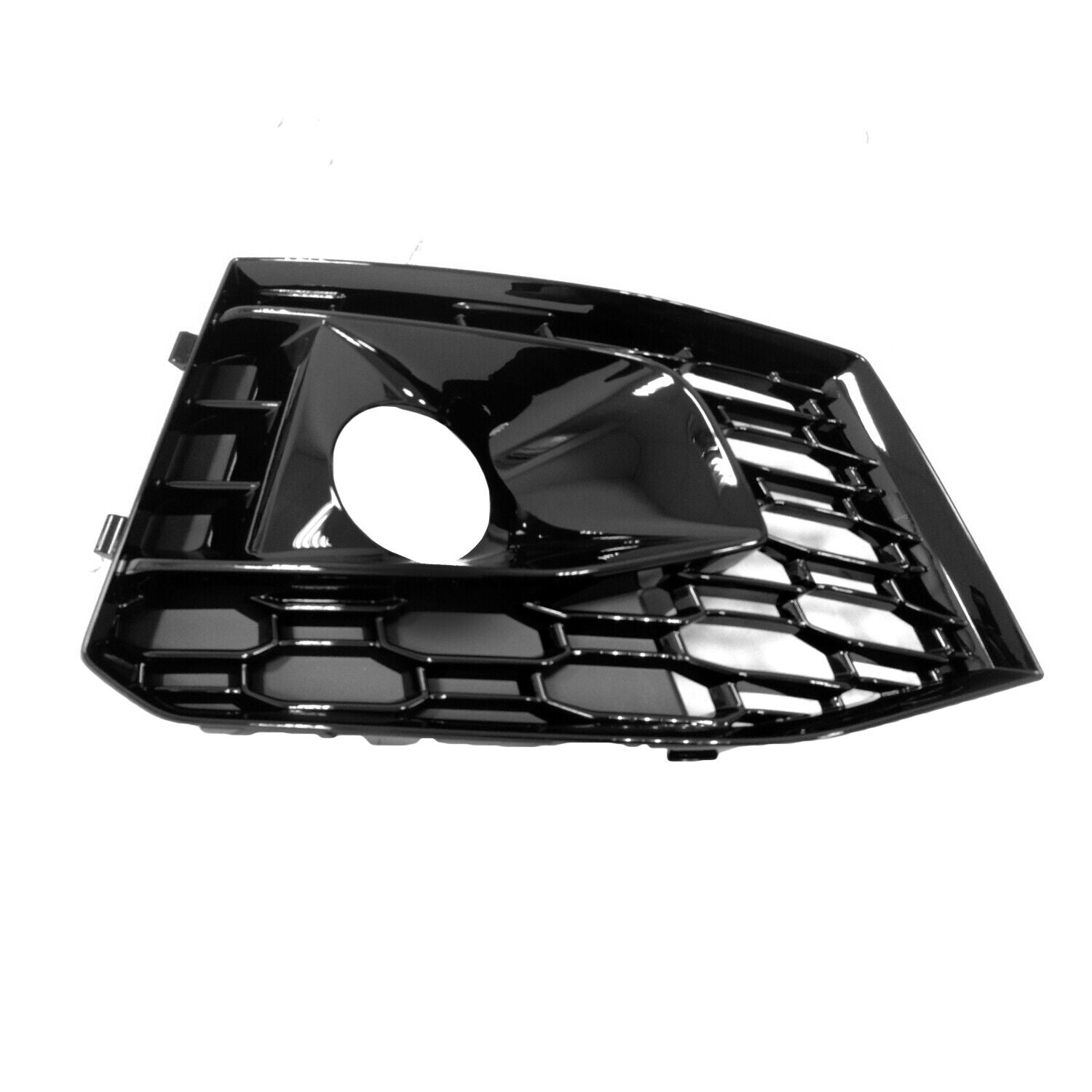 Enjoliveur de feu antibrouillard avant droit pour Audi RS5 2018-2019, finition noir brillant, AU1039143 - Hunt Parts