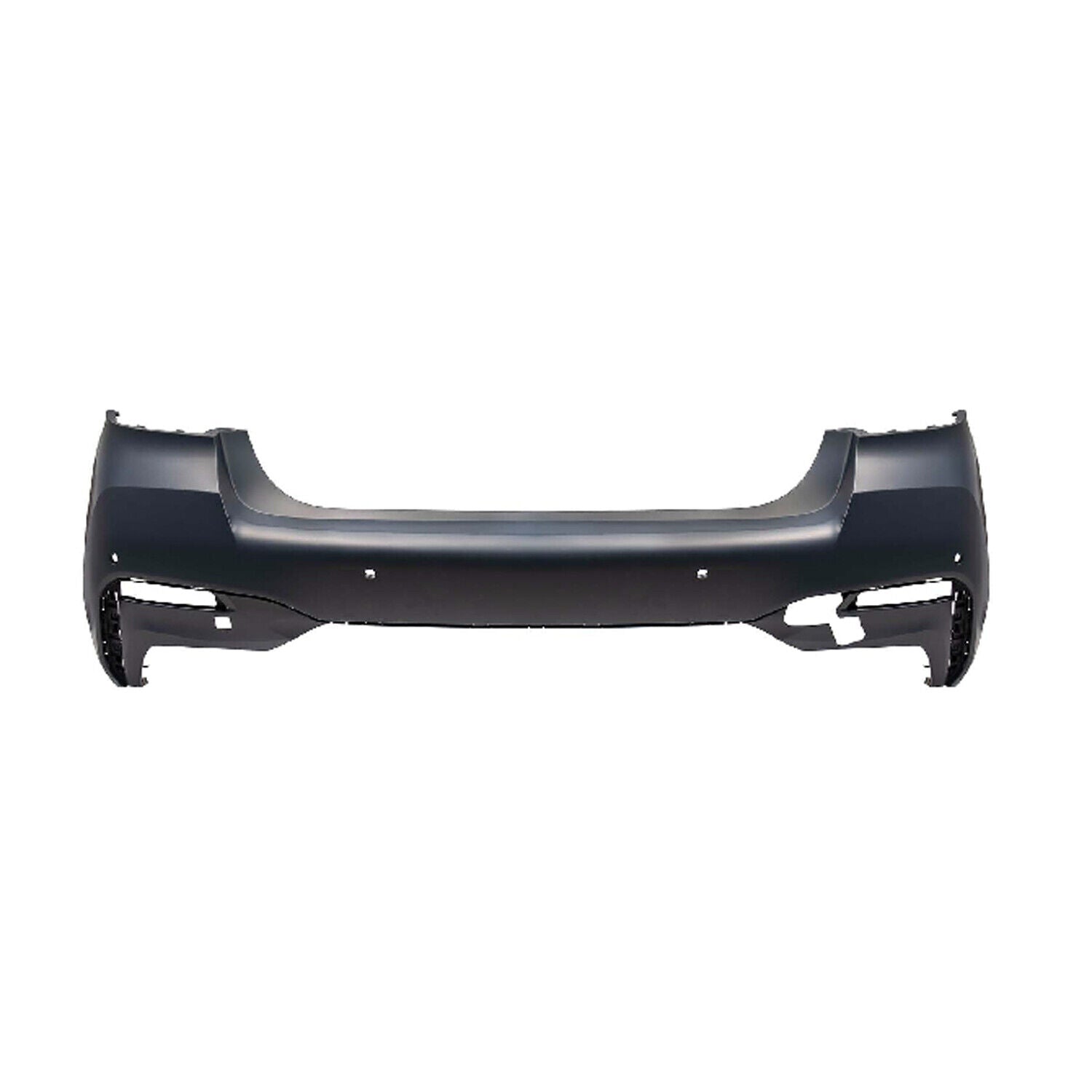 Pare-chocs arrière BMW Série 5 2021-2023 apprêté avec 2 systèmes d'aide au stationnement et 4 capteurs de distance de stationnement, BM1100451 - Hunt Parts