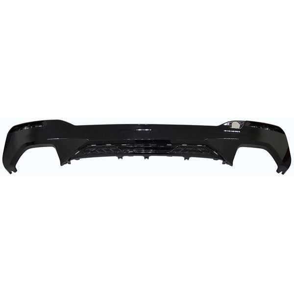 Valance Rear Lower Bmw 5 Series 2021-2023 Gloss Black With Tow Hook , Bm1195169