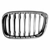 Grille Driver Side Bmw X4 2019-2021 Chrome Front Ame With Black Slats/Silver Front Edge Without M-Pkg , Bm1200306