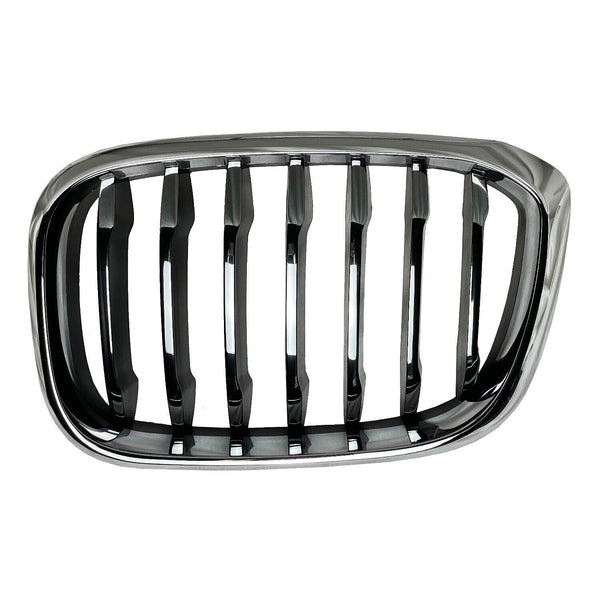 Grille Driver Side Bmw X4 2019-2021 Chrome Front Ame With Black Slats/Chrome Front Edge Without M-Pkg , Bm1200308