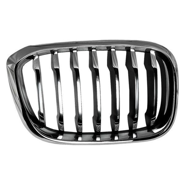 Grille Passenger Side Bmw X4 2019-2021 Chrome Front Ame With Black Slats/Chrome Front Edge Without M-Pkg , Bm1200309