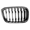 Grille Passenger Side Bmw X4 2019-2021 Chrome Front Ame With Black Slats/Chrome Front Edge Without M-Pkg , Bm1200309