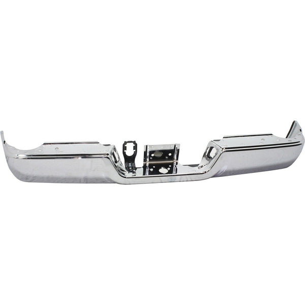 Bumper Rear Assembly Dodge Ram 1500 2009-2010 Chrome Without Sensor/Dual Exhaust , Ch1102367