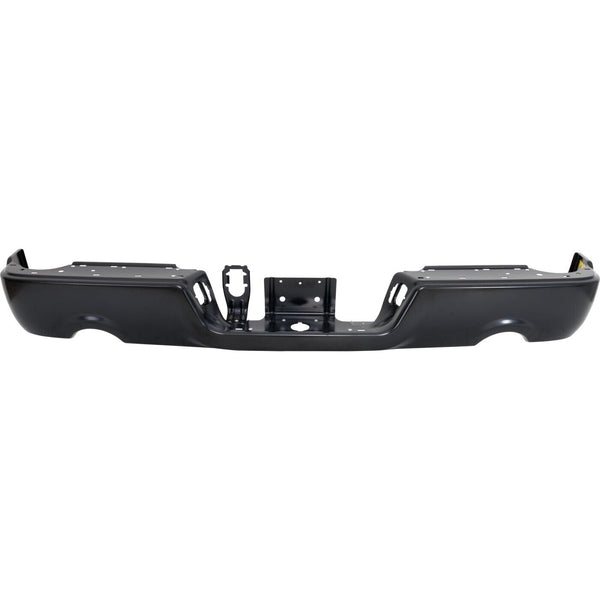 Bumper Rear Assembly Dodge Ram 1500 2009-2010 Black Ptm Without Sensor For 1500 Without Dual Exhaust , Ch1102372