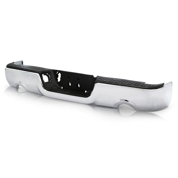 Bumper Rear Assembly Dodge Ram 1500 2009-2010 Chrome Without Sensor For 1500 With Dual Exhaust , Ch1103118