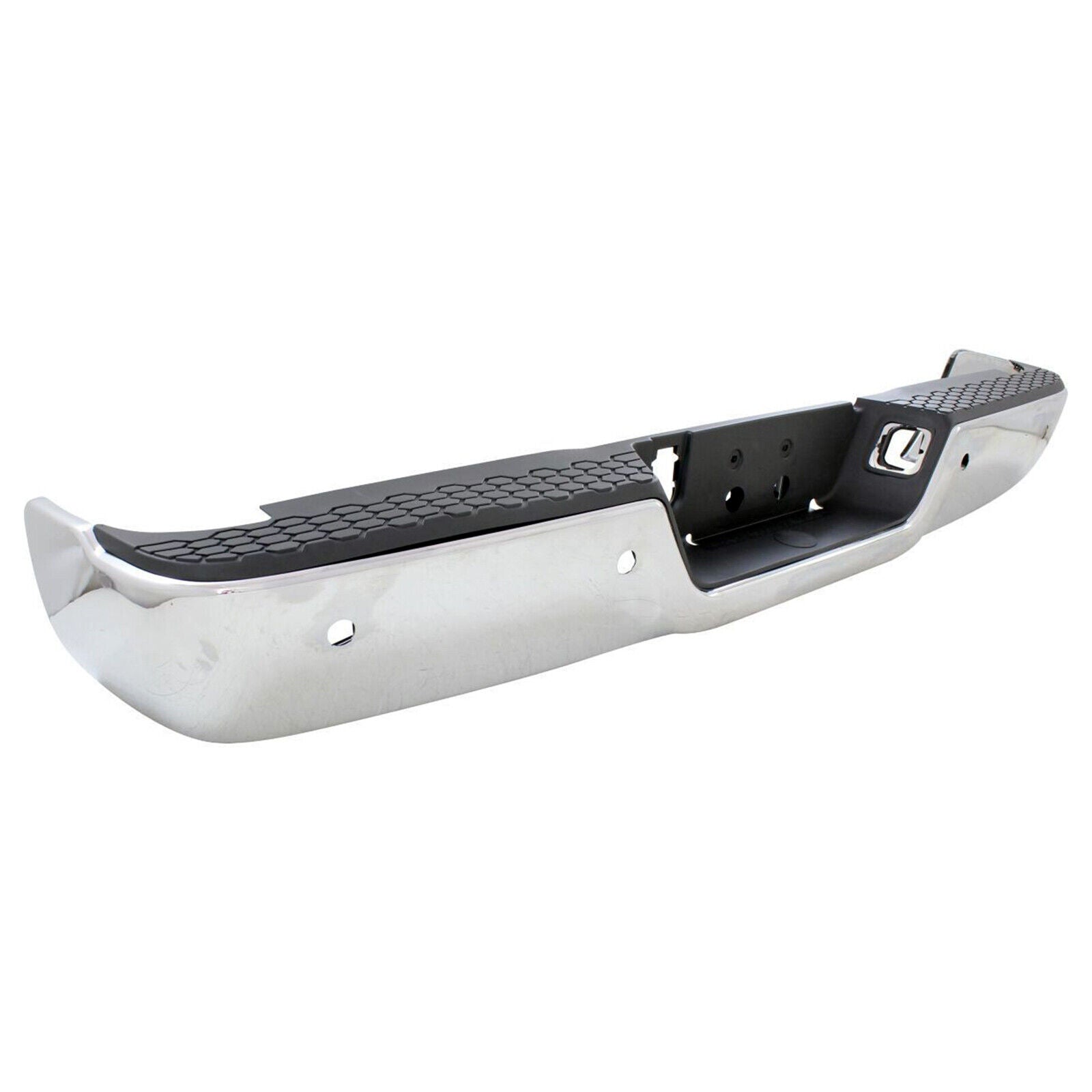 Pare-chocs arrière chromé avec capteur pour Dodge Ram 1500 (2009-2010), modèle 1500 sans double échappement, référence CH1103122 - Hunt Parts