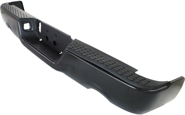Bumper Rear Assembly Dodge Ram 1500 2009-2010 Black Ptm Without Sensor For 1500 Model With Dual Exhaust , Ch1103123U