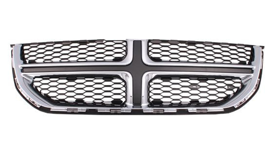 2011-2020 Dodge Caravan Grille Black With Chrome Moulding Capa , CH1200342C