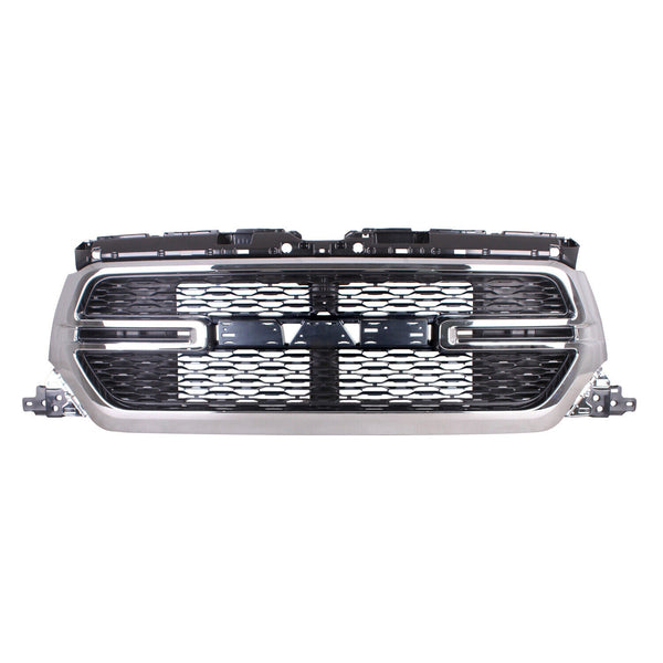 Grille Front Chrome Ram Ram 1500 2019-2022 Without Camera Tradesman Models , Ch1200437