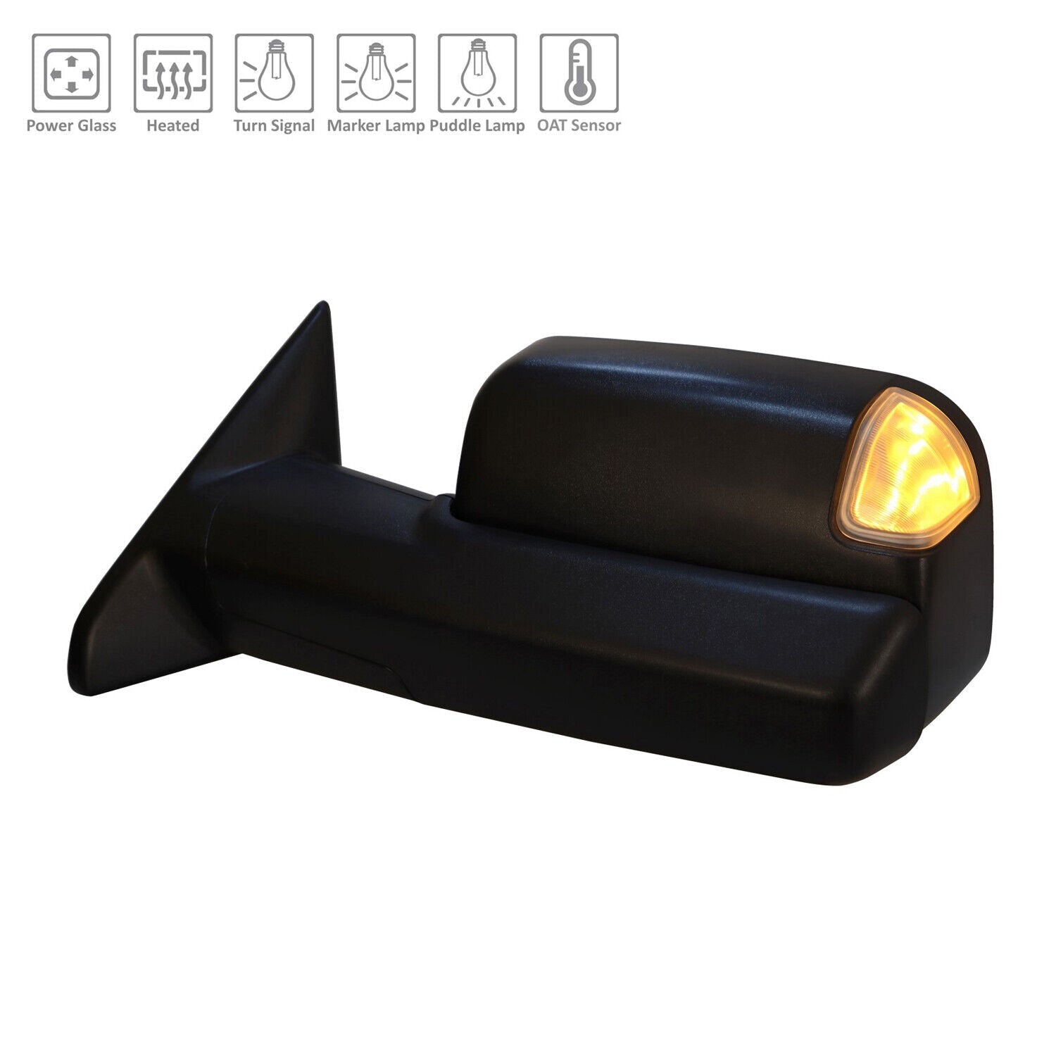Rétroviseur extérieur côté conducteur chauffant électrique pour Ram 3500 (2019-2022), CH1320505