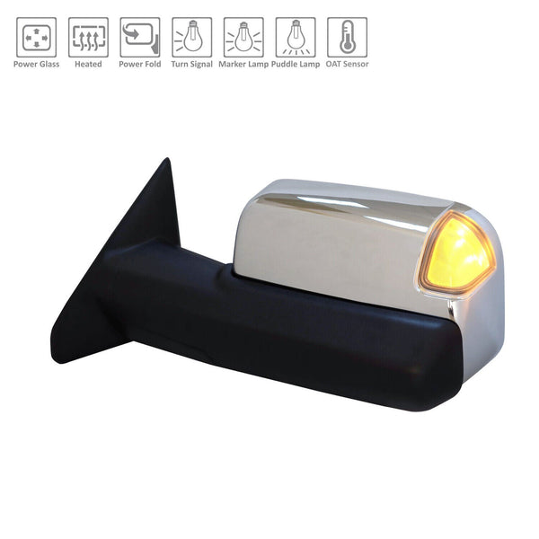 Mirror Driver Side Ram Ram 3500 2019-2022 Power Heated /Puddle/Signal/Spotter/Sensor , Ch1320507