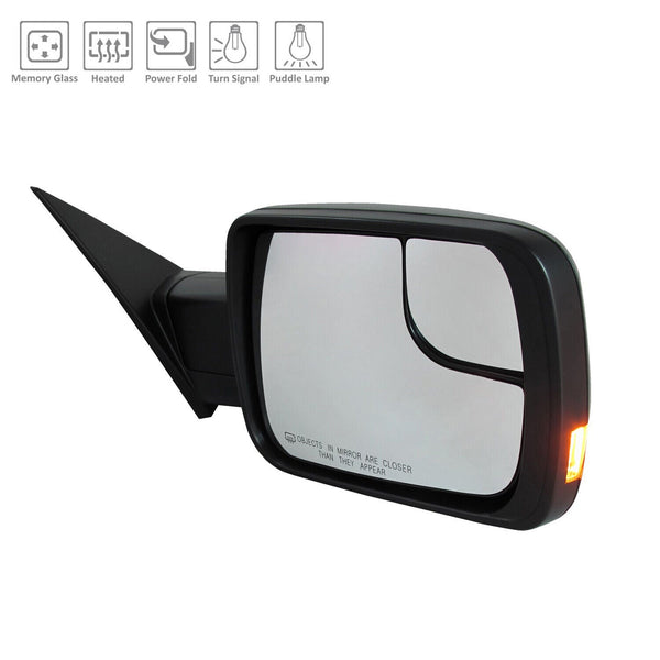 Mirror Passenger Side Ram Ram 1500 2019-2022 Power Ptm Heated /Memory/Power Fold/Signal/Puddle Lamp , Ch1321476
