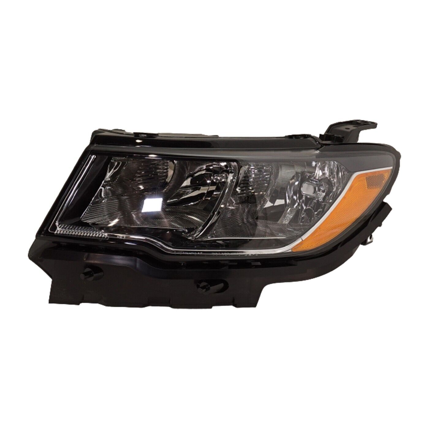 Phare avant gauche halogène de haute qualité pour Jeep Compass 2017-2021 (sans logo), référence CH2502295 - Hunt Parts