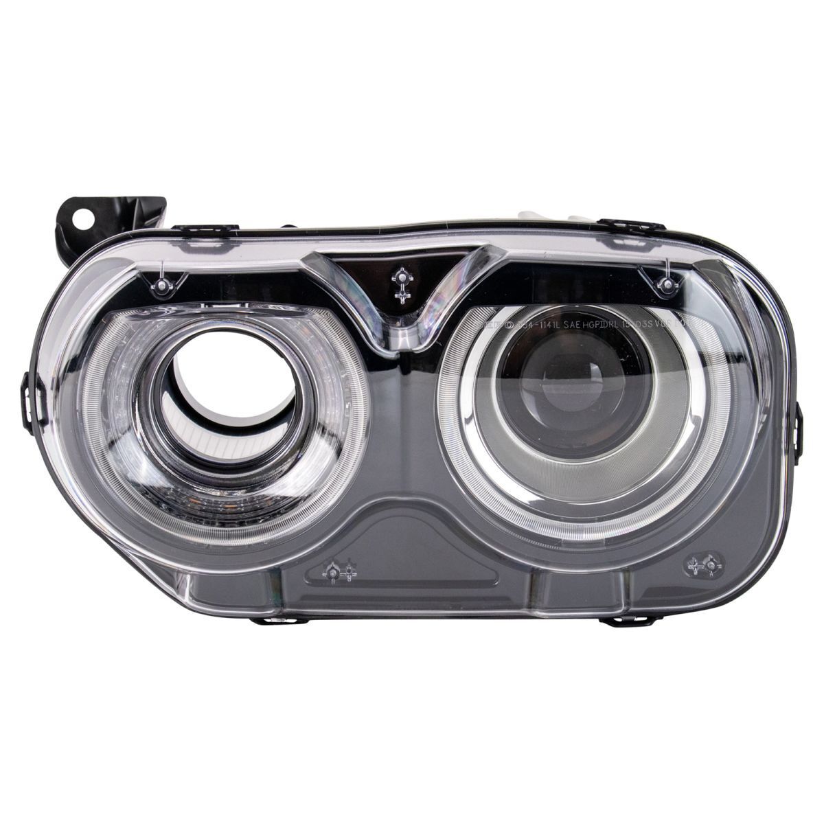 Phare avant gauche (côté conducteur) Dodge Challenger 2015-2022 HID avec capuchon d'admission d'air, CH2502324C - Hunt Parts