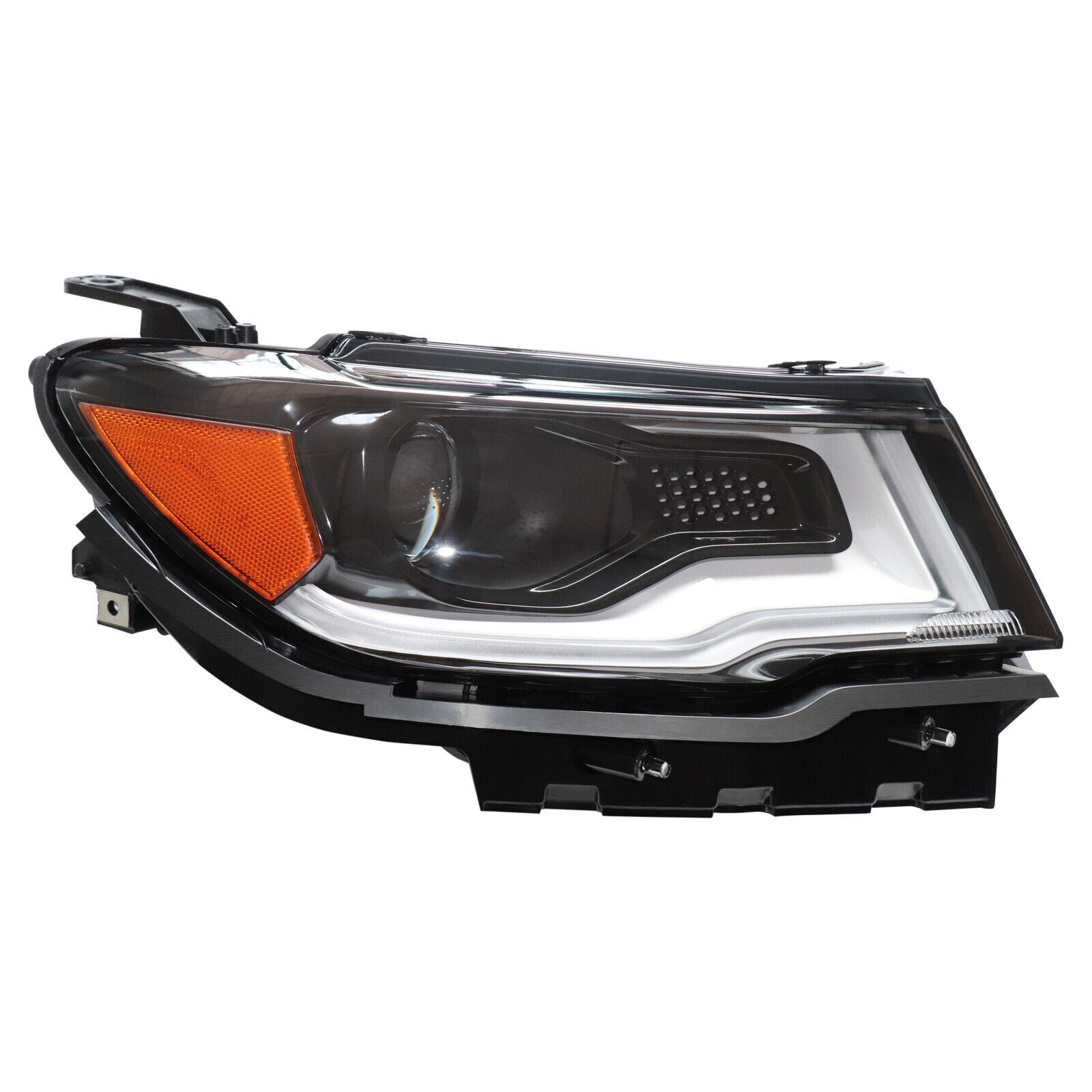 Phare avant côté passager Jeep Compass 2017-2021 HID sans éclairage LED d'accentuation, haute qualité, CH2503312 - Hunt Parts