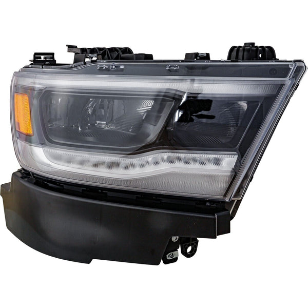 Head Lamp Passenger Side Ram Ram 1500 2019-2022 Led With Black Bezel Without Adaptive High Quality , Ch2503320