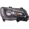 Head Lamp Passenger Side Chrysler 300 2018-2022 Halogen Black High Quality , Ch2503331