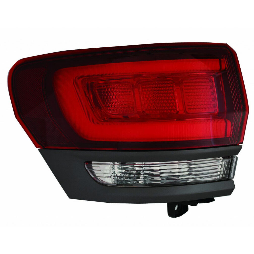 Feu arrière côté conducteur Jeep Grand Cherokee 2017-2021, contour gris foncé/intérieur noir brillant, haute qualité, Ch2804117 - Hunt Parts