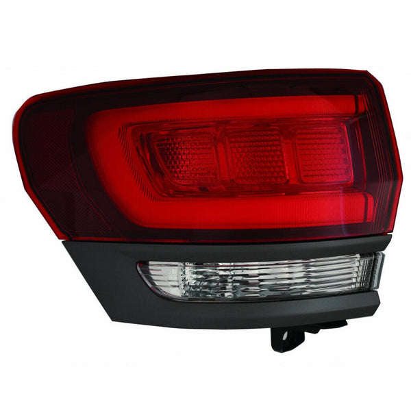 Tail Lamp Driver Side Jeep Grand Cherokee 2017-2021 Dark Gray Bezel / Gloss Black Inner High Quality , Ch2804117
