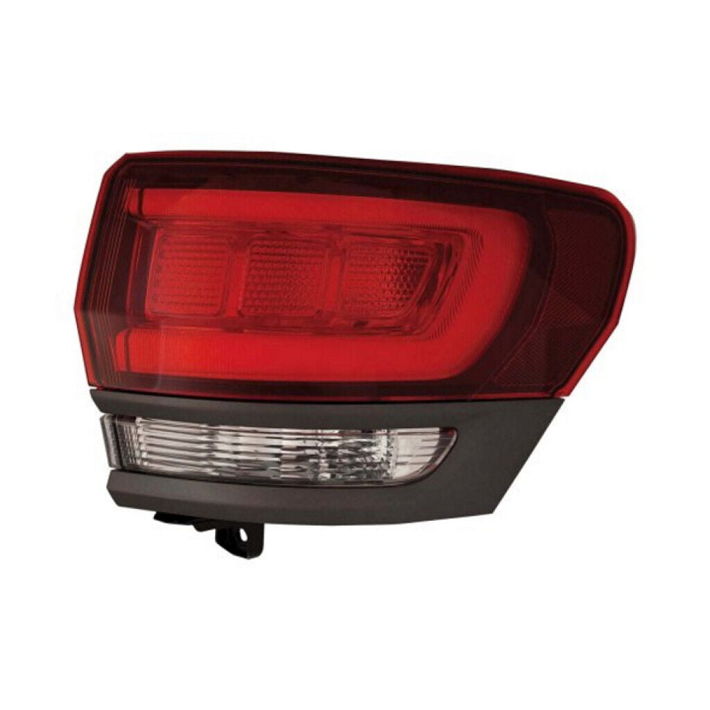 Feu arrière côté passager Jeep Grand Cherokee 2017-2021, contour extérieur gris foncé / contour intérieur noir brillant, CH2805117C - Hunt Parts