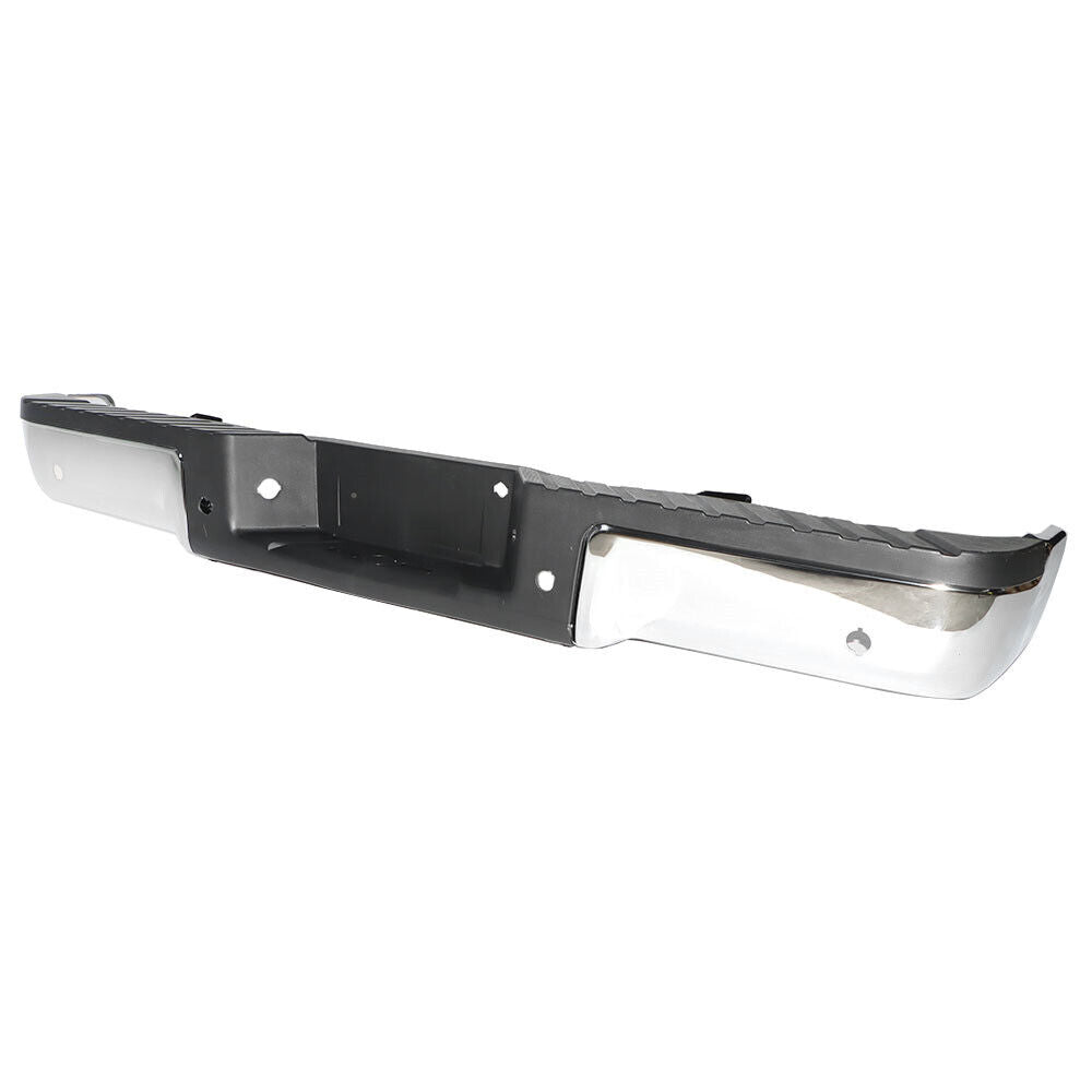 Pare-chocs arrière chromé pour Ford F150 (2009-2014), sans attelage, avec capteur, référence Fo1103166U - Hunt Parts