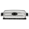 Grille Front Ford F150 2018-2020 Chrome Accent Bars With Black Grid , Fo1200651