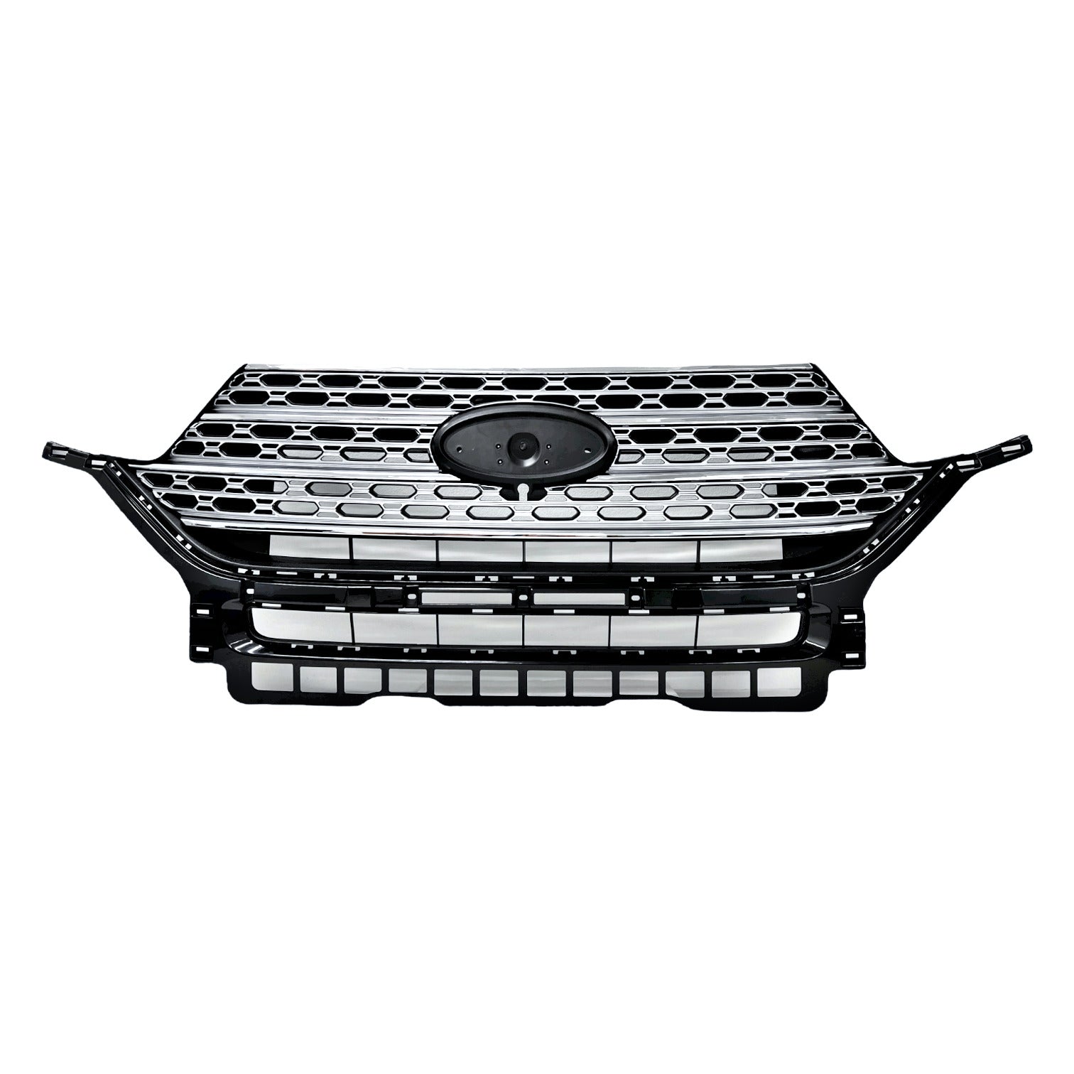 Calandre avant Ford Explorer 2020-2024, finition argent métallisé avec moulure chromée, FO1200656