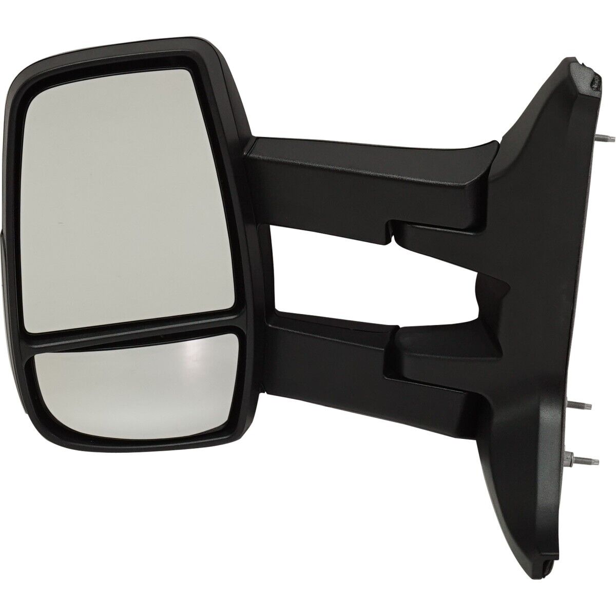 Rétroviseur extérieur côté conducteur pour Ford Transit T-250 Cargo 2015-2019, manuel, texturé, avec détecteur d'angle mort et bras long, référence Fo1320628 - Hunt Parts
