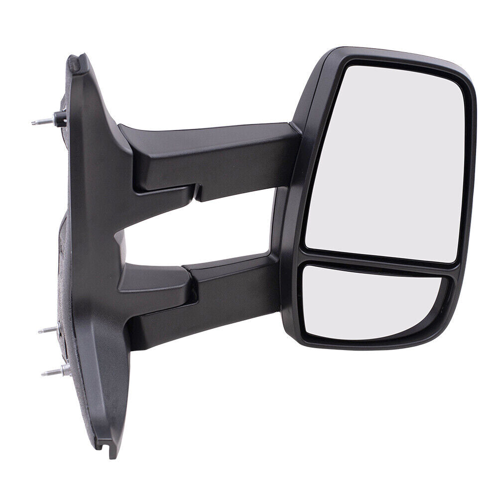 Rétroviseur extérieur côté passager pour Ford Transit T-250 Cargo 2015-2019, manuel, texturé, avec détecteur d'angle mort et bras long, référence Fo1321628 - Hunt Parts