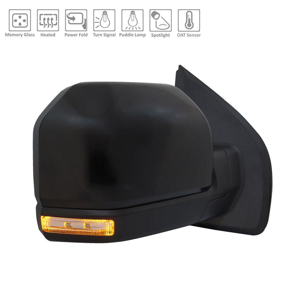 Mirror Passenger Side Ford F150 2019-2020 Power Heated With Memory/Puddle Lamp/Spotlamp/Signal , Fo1321657