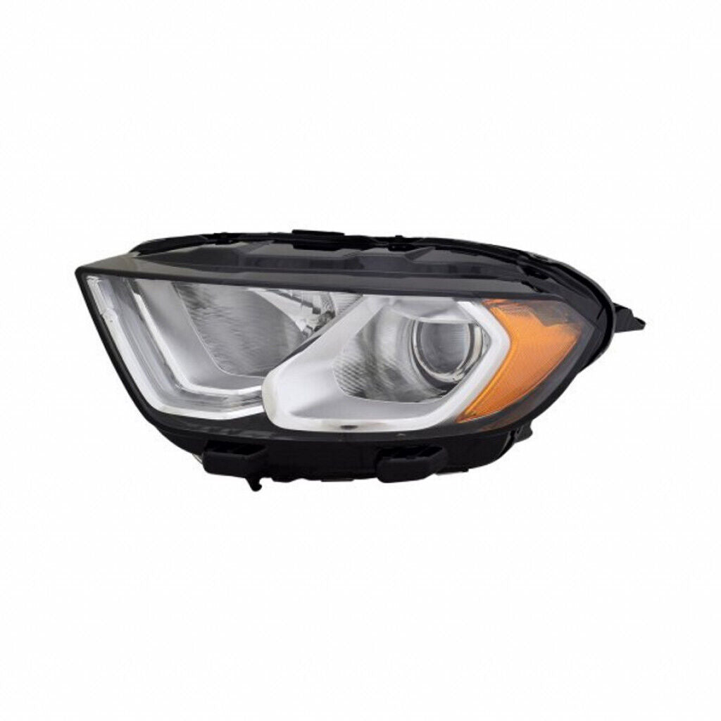 Phare avant gauche (côté conducteur) pour Ford Ecosport 2018-2022, halogène, boîtier chromé avec cache pour feux de jour, référence Fo2502376C - Hunt Parts