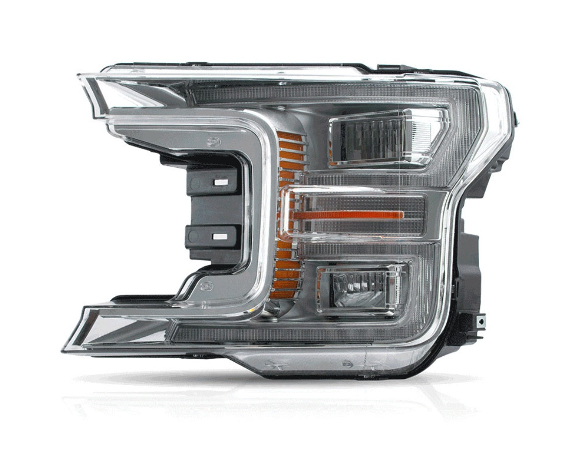 Phare avant côté passager à LED pour Ford F150 2018-2020 (sans capuchon de protection), référence Fo2503366C - Hunt Parts