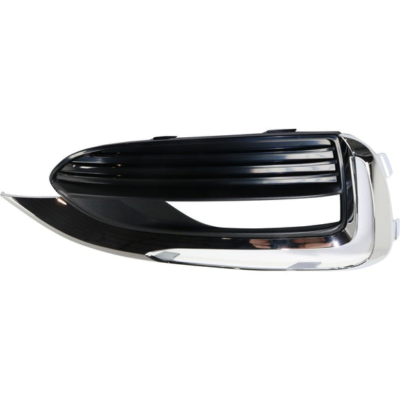 Fog Lamp Bezel Front Driver Side Buick Enclave 2018-2021 Textured Finish With Chrome , Gm1038223