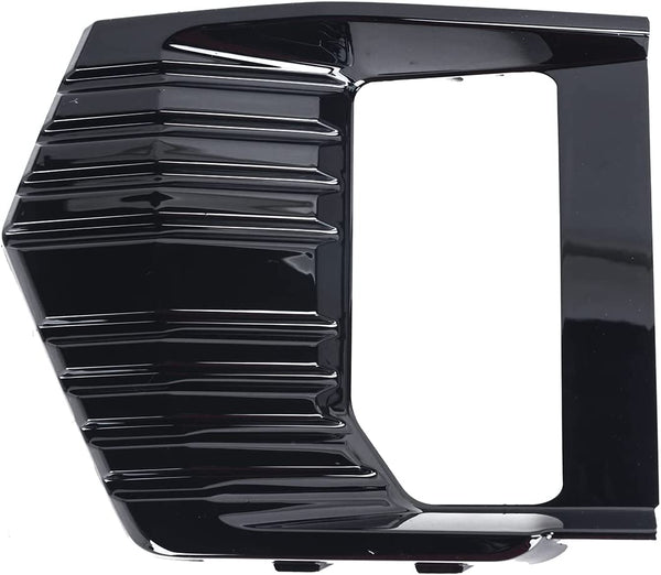 Fog Lamp Bezel Front Driver Side Gmc Yukon 2021-2023 Ptd Black Without Molding Exclude At4 , Gm1038263