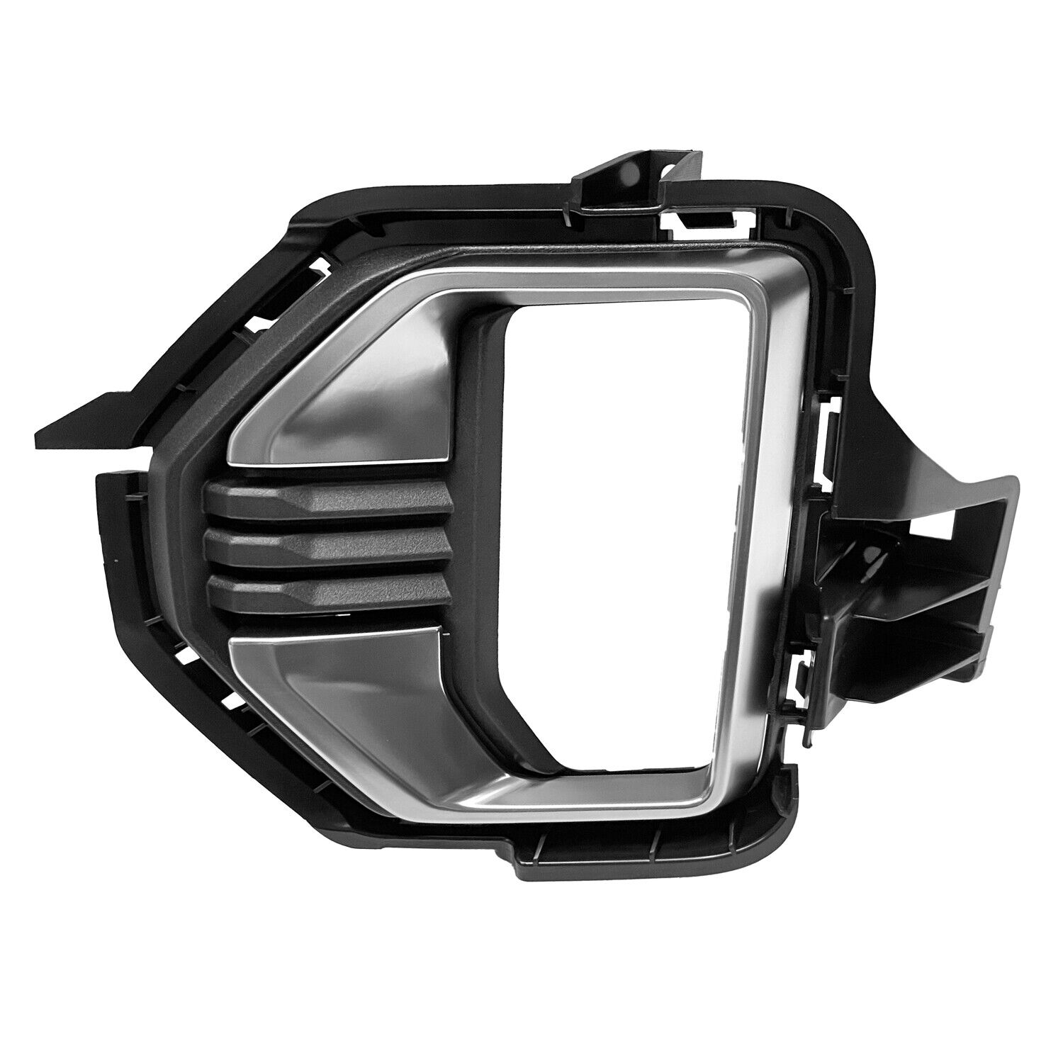 Enjoliveur de feu antibrouillard avant côté conducteur pour GMC Canyon 2021-2022, noir avec moulure chromée foncée, GM1038277 - Hunt Parts