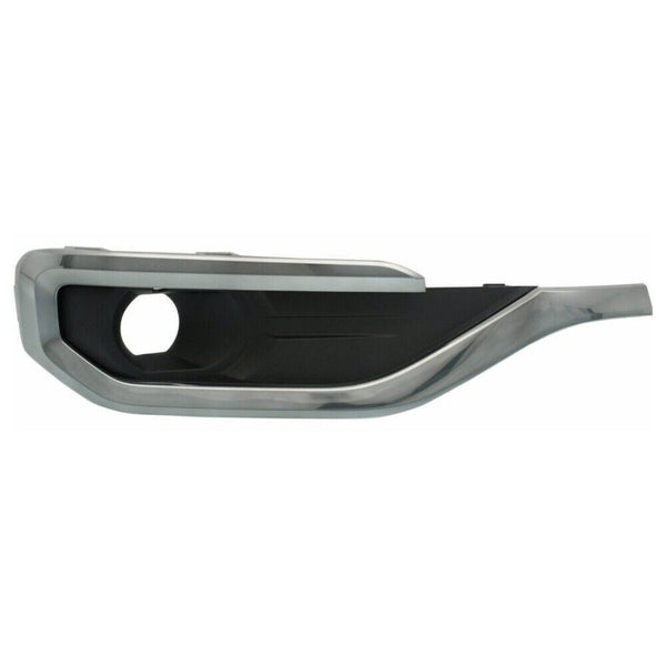 Fog Lamp Bezel Front Passenger Side Gmc Acadia 2017-2019 With Smoked Chrome Molding , Gm1039208