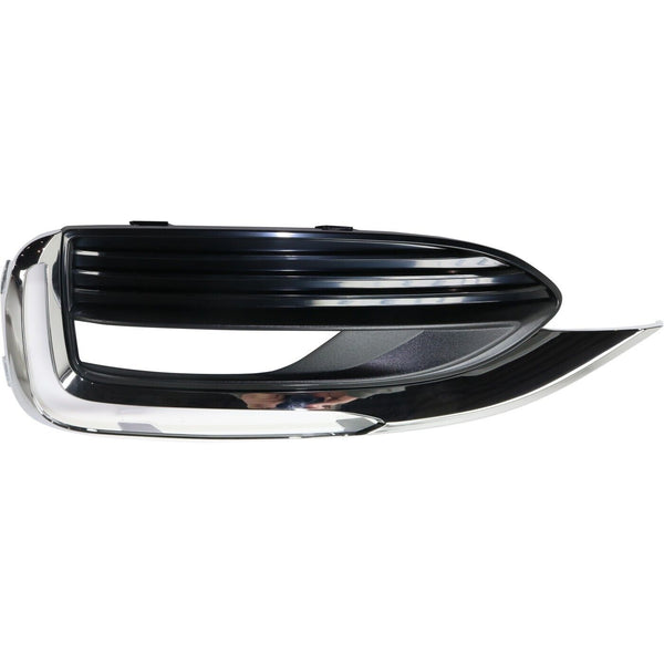 Fog Lamp Bezel Front Passenger Side Buick Enclave 2018-2021 Textured Finish With Chrome , Gm1039223