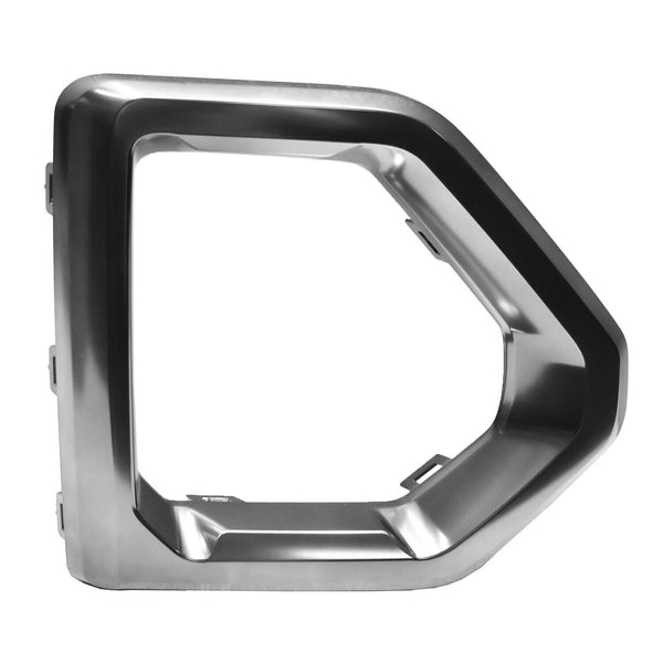 Fog Lamp Bezel Front Passenger Side Gmc Sierra 1500 2019-2021 Smoked Chrome , Gm1039259