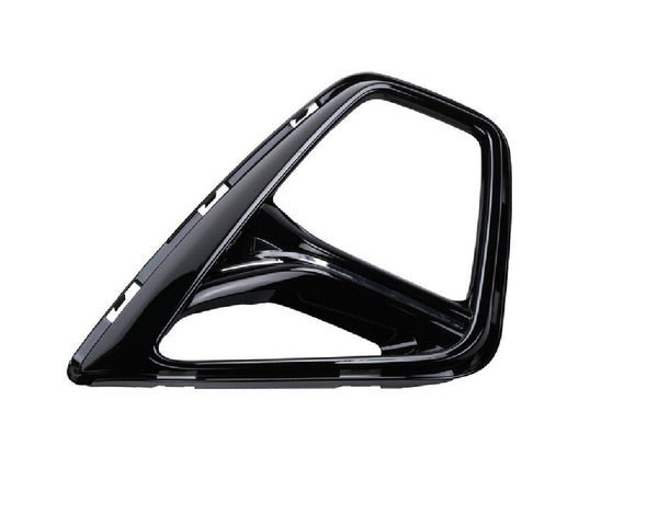 Head Lamp Bezel Passenger Side Chevrolet Blazer 2019-2022 Ptd Black With Chrome Molding , Gm1039260