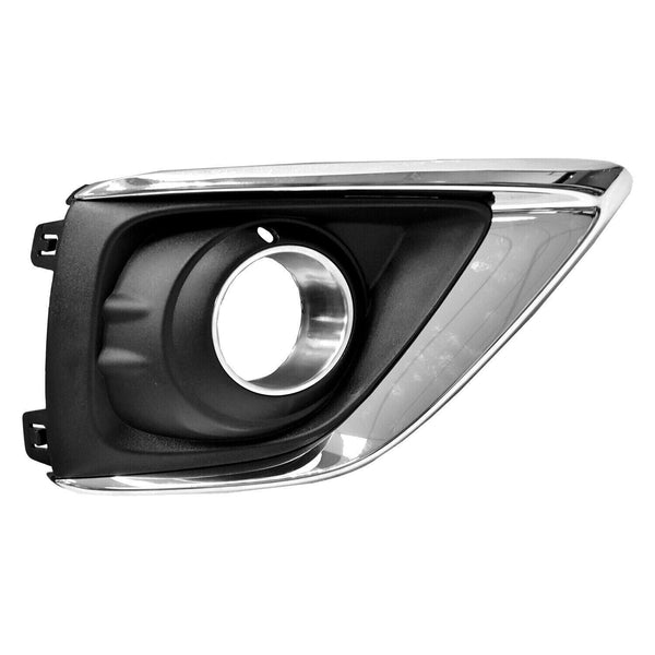 Fog Lamp Bezel Passenger Side Buick Envision 2019-2020 Black With Chrome Moldings , Gm1039266