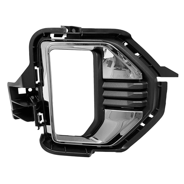 Fog Lamp Bezel Passenger Side Gmc Canyon 2021-2022 Black With Bright Chrome Molding , Gm1039276