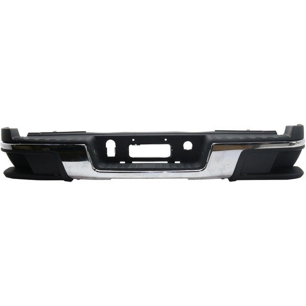 Bumper Rear Assembly Chevrolet Colorado 2015-2022 Chrome With Pads/Brackets/Lamps Without Sensor , Gm1103181