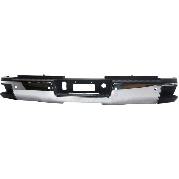 Bumper Rear Assembly Chevrolet Silverado 2500 2015-2019 Chrome With Sensor , Gm1103189