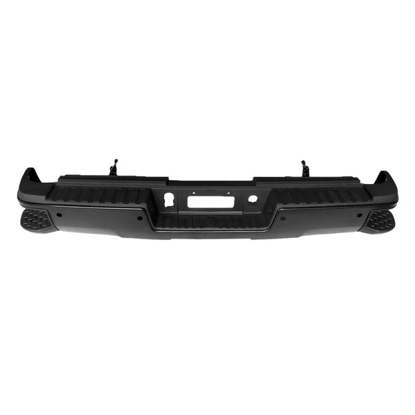 Bumper Rear Chevrolet Silverado 2500 2015-2019 Black Ptm With Sensor