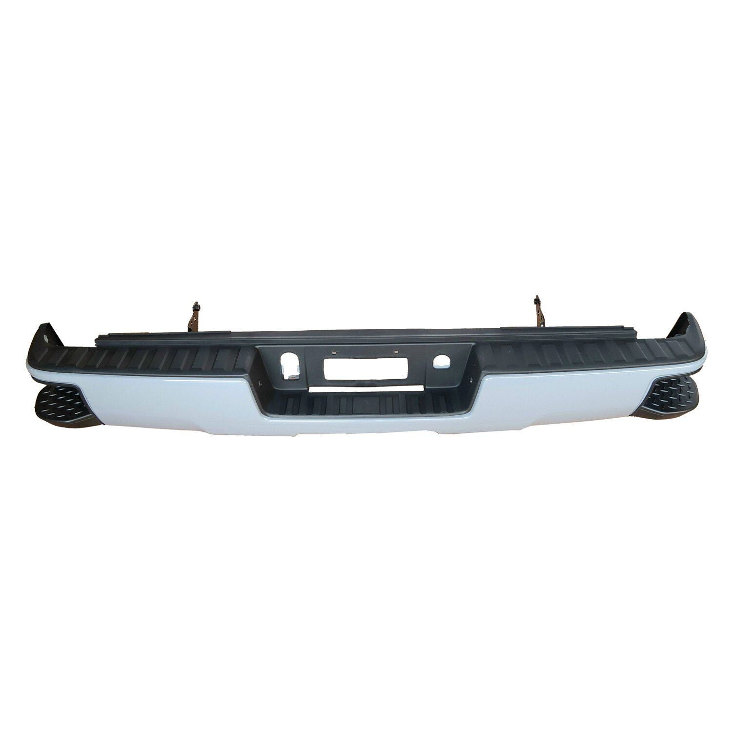 Pare-chocs arrière pour Chevrolet Silverado 1500 (2015-2018), apprêté/peint, sans capteur d'aide au stationnement, référence GM1103207C - Hunt Parts