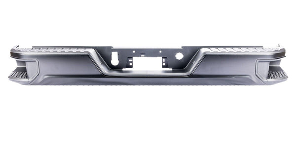 Bumper Rear Assembly Chevrolet Silverado 1500 2019-2023 Black Ptm Without Sensor/Blind Spot Brackets , Gm1103208