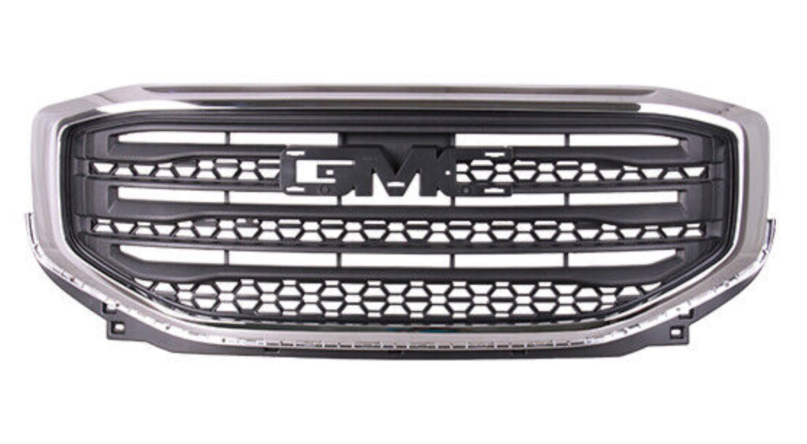 Calandre avant chromée pour GMC Acadia 2017-2019 avec centre noir (sans emblème), référence GM1200751 - Hunt Parts